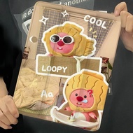 For iPad Case Ruby Cartoon iPad Gen10 Gen9 Gen8 Gen7 Gen6 Gen5TPU with Pen Slot iPad Case 2020 Air5 