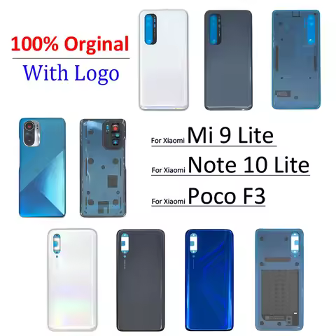 100% Original New Battery Back Cover Glass Rear Battery Housing With Glue For Xiaomi Mi 9 Lite / Poc