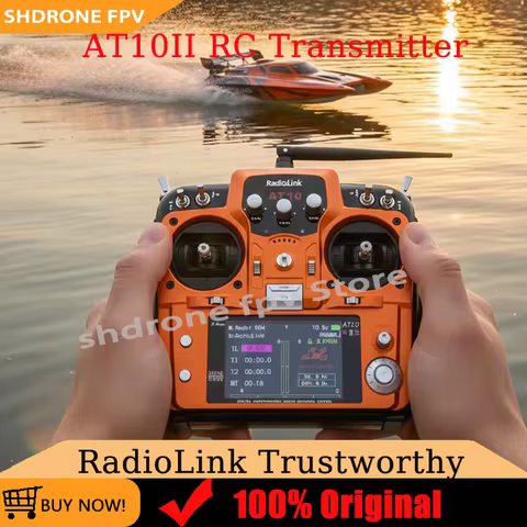 RadioLink AT10II RC Transmitter Real-Time Telemetry 2.4GHz ISM Band Frequency 5.0MHz Channel BandWid