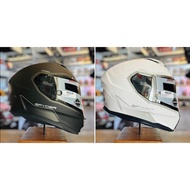 Spyder Corsa Dual Visor Full Face Helmet With Spare Clear Lens