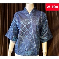 ( Ready Stock) SW0088KKV Batik Ladies Blouse Batik poncho Perempuan Batik Baju Kelawar Blouse Batik 