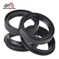 4Pcs 43X54x11mm Front Fork Shock Absorber Oil Seal & Dust Cover Damper Nitrile Rubber 43Mm 54Mm 11M