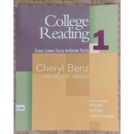 TEACHER'S RESOURCE - College Reading Book 1: Cengage Learning English for Academic Success by Cheryl
