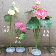 Fake Lotus Lotus Bouquet Simulation Lotus Lotus Leaf 2023diy Lotus Living Room Wedding Courtyard Ant