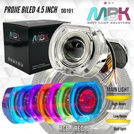 4.5 Inch RGB Billed Projector - RED RGB/ - WHITE