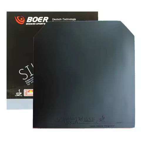 BOER High Quality Table Tennis Rubber Silver-HE Elastic Training Toresist Ping Pong Rubber Pimples I
