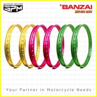 ∇ ✼ ✹ 2PCS BANZAI RIMS (JAPAN RIM) (PAIR) 1.40 X 17