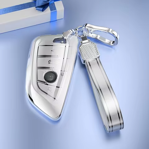 Soft TPU Car Key Case for BMW 216i F46 X1 X2 X3 X5 X6 GT 2 5 6 7 Series Smart Keyless Remote Control