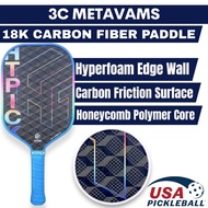 HTPick  Raket Pickleball 16mm T700 Gentian Karbon | Paddle USAPA Power & Spin