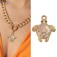 AUTU Turtles Shape Crafting Charm Stainless Steel Materials for Necklace Designs