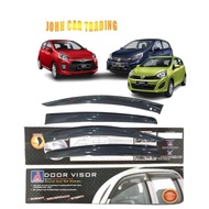 Perodua Axia 2014~2022 4'' Window Door Visor (AG) Axia Air Press Wind Visor Axia SE Axia EG Door Vis