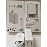 OP 45W Super VOOC Type C /Micro Android V8 USB Fast Data Cable Charger with Quick Charging