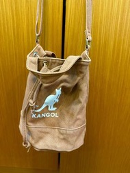 Kangol 咖色束口袋帆布袋（帶多件商品議價空間大）