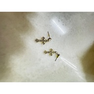 Lovisa Gold Zirconia Cross Earring