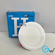 【Clearance】18W FF LIGHTING CONCEALED LED DOWNLIGHT  - (6” ROUND – WHITE SURFACE SLIM TYPE )