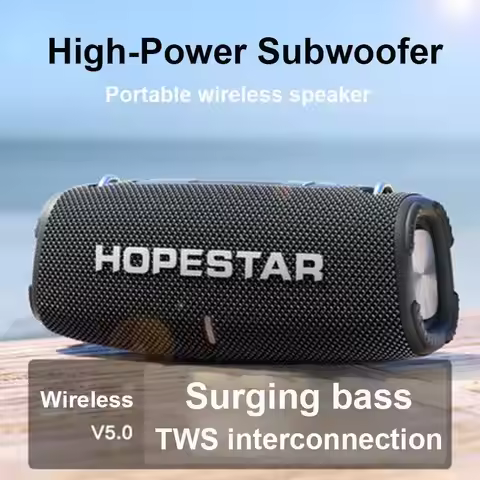 HOPESTAR H50 Portable Wireless Speakers High-Power Big Music Box Outdoor Super Bass TWS Powerful Par