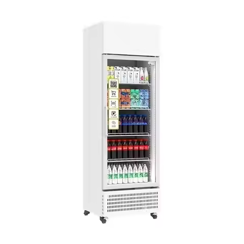 Automatic Smart Fridge Vending Machine With Camera Monitoring Cold Healthy Food Yogurt Beverage Disp