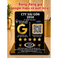 Desktop payment QR code scanning board with integrated NFC Scan code & touch open Google Maps review