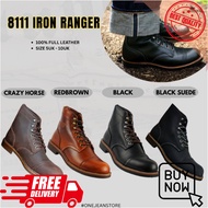 KASUT BOOT RW8111 SAYAP MERAH KULIT ASLI