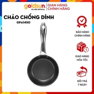 Goldsun GPA1400 GPA1450 3-layer stainless steel magnetic bottom non-stick pan, stir-fry pan, premium