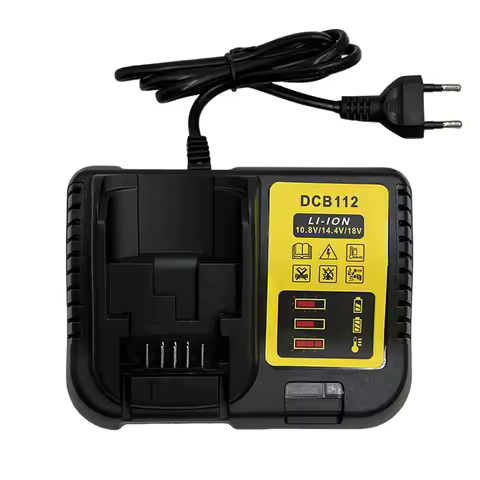 2A DCB112 Lithium Battery Charger For Dewalt 10.8V 14.4V 18V 20V DCB206 DCB205 DCB204 DCB203 DCB120,