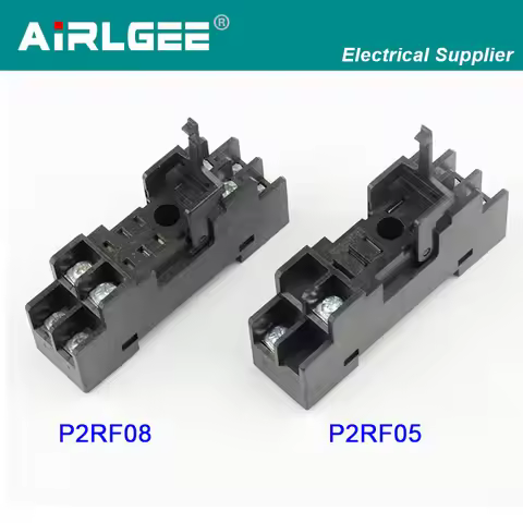P2RF08 8 Pin P2RF05 5 Pin Relay Socket Base For G2R-1-SN/SND G2R-2-SN/SND DIN RAIL