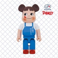 [日現直郵]Bearbrick x Peko工裝牛奶妹 overalls girl 1000%