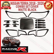 ‎Nissan Terra 2018 - 2020  EL Garnish Cover Combo Set Matte Black V1 Head Light, Tail Light, Door Bowl Inner, Door Handle Outer, Gas Tank ( headlight hlc / taillight tlc / doorbowl dbc / doorhandle dhc / gastank gtc ) ( Nissan Car Accessories ) 2019