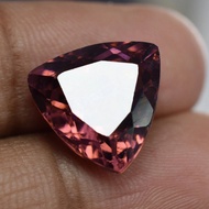 8.05 Ct Sapphire Natural Padparadscha Trillion Cut Loose Gemstone Ring Size