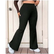 PLUS SIZE BLACK FLARE TOUSER PANTS FOR WOMEN FIT TO LARGE TO 3XL