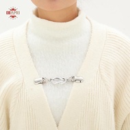 DIAMONDLURE 3 Pcs Sweater Clips Cinch Clips Vintage Dress Clip Back Cinch Shawl Cardigan Collar Clip