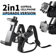 Helmet Phone Holder Gopro Cellphone Mount for Motorcycle Action Sport Camera Mount Vlog