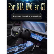 Car Accessories For KIA EV6 GT LINE 2021-2023 Center Console Protective Film Gearbox Panel Anti-scra