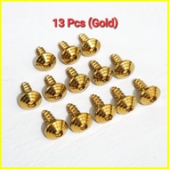 ❐ ◶ ❂ Yamaha Nmax Fairing Fasteners Screws - 13-Pcs Gold/Silver Set