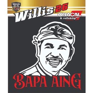 STICKER CUTTING DEDI MULYADI BAPA AING STICKER CUTTING DEDI MULYADI MATERIAL REFLECTIVE LIGHT UP