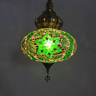 Big Size New Arrival Turkey 25CM Handmade Hanging Lights Romantic Restaurant Living Room Mosaic Pend