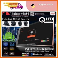 Nakamichi 【NAM5630- AX/ A9 8+256GB QLED Android Player With 360 Panorama Camera  Carplay System(we p
