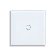 [themremain]-EU 1Gang 2Way Dual Touch Switch Tempered Glass Panel Stair Switch Bedroom Sensor Switch