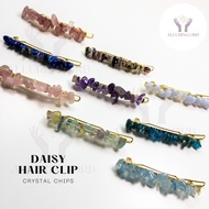 🔮🇸🇬 Crystal Chips Clip On Hair Clip | Crystal Carvings | Natural Crystals | Crystal Design