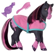 Horses Color Changing Bath Toy | Jasmine the Horse | Black / Pink with Surprise White | 7" x 7.5" | 