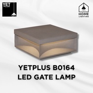 YETPlus Gate Lamp B0164 Stainless Steel IP54 Outdoor Light LED E27 3000K Warm White Waterproof Garde