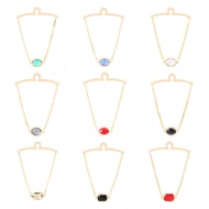 ️ Men's Tie U-Shaped Chain Oval Ruby High-End Tie Chain Tie Holder