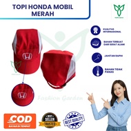 MERAH Red Honda Car Hat | Honda Car Mechanic Hat | Honda Car Hat | Red Car Workshop Hat