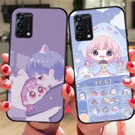 Phone case for oppo a74 / oppo a94 / oppo a95 cute cartoon girl