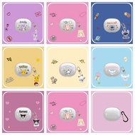 Anime Cute Case for Baseus AS01 Earphone Clear Cartoon Soft With Keychain TPU Protective Transparent