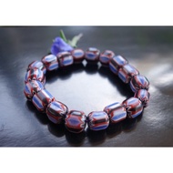 Italian Chevron Beads 28g Venice Old Glass Bracelet 17~18th Century Trading String Mountains Magic A