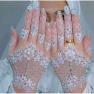 1 PAIR OF BRIDAL HENNA STICKS Henna Sticker White Henna Sticker Design Pengantin