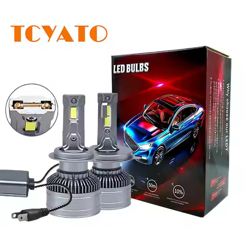 2Pcs/Lot V80 Canbus 110W CSP 3570 12000LM H7 H4 Led Lamp Double Copper Tube Led Lights H11 HB3 9005 