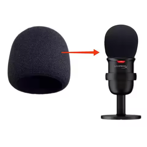 Suitable for HyperX SoloCast Microphone Sponge Cover Microphone Windproof Sponge Cover