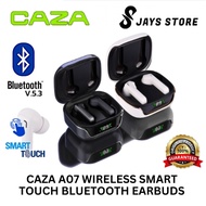 CAZA A07 WIRELESS BLUETOOTH EARBUDS WITH GOOD QUALITY BASS AND SMART TOUCH VOLUME CONTROL